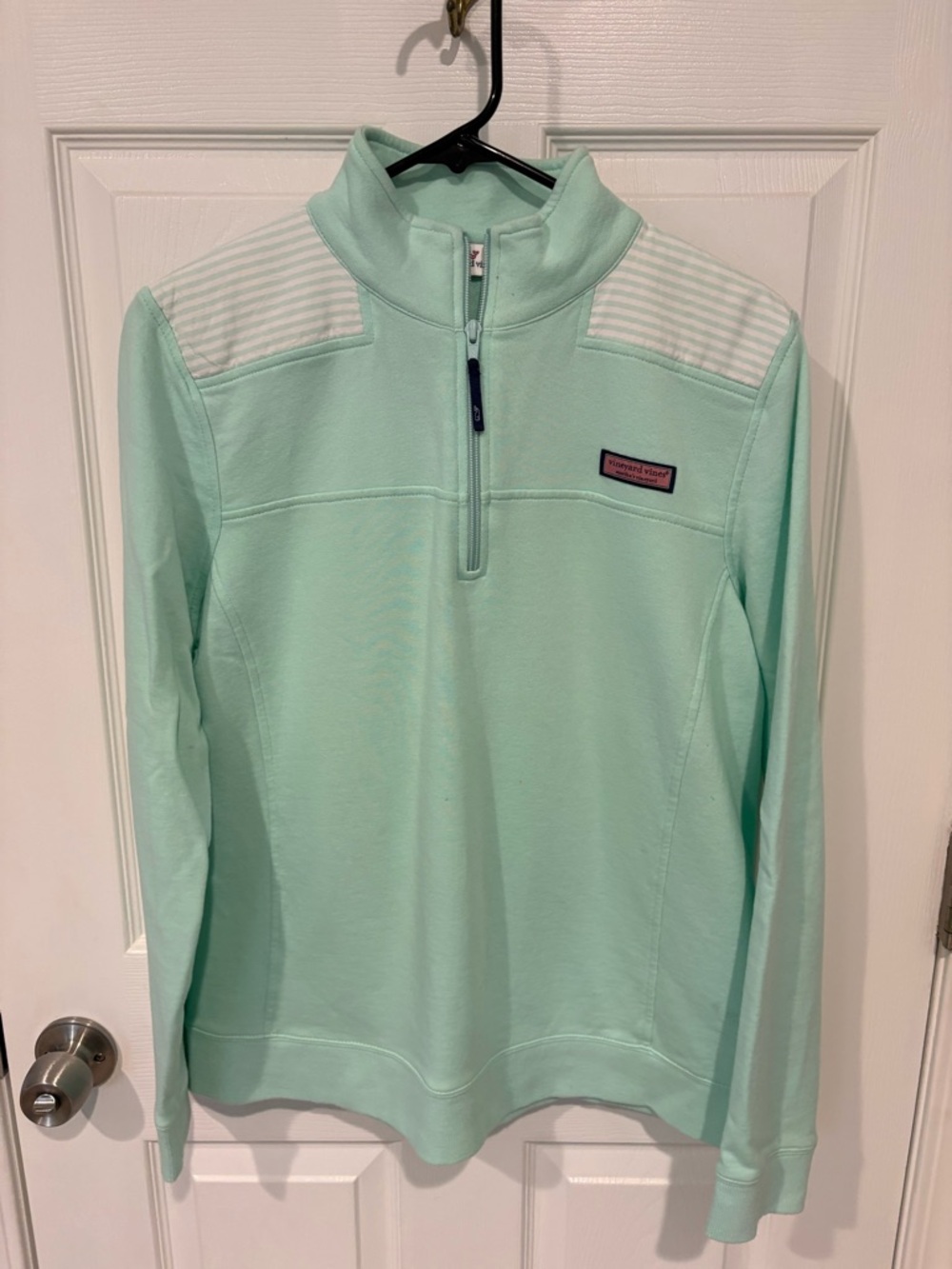 Vineyard Vines Mint Green Shep Shep Shirt Quarter-Zip Pullover